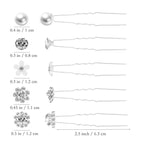 40 PCS Wedding Hair Pins for Brides, Pearl Hair Pins for Wedding, Silver Crystal Rhinestone Hair Pin Decorative Hair Accessories for Bridal Bridesmaid Women Prom Party