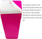 ZAXOP Flat Iron/Curling Iron/Hair Straightene/Hot Hair Tools Holder, Silicone Heat Resistant Mat Pouch Organizer.(Hotpink)