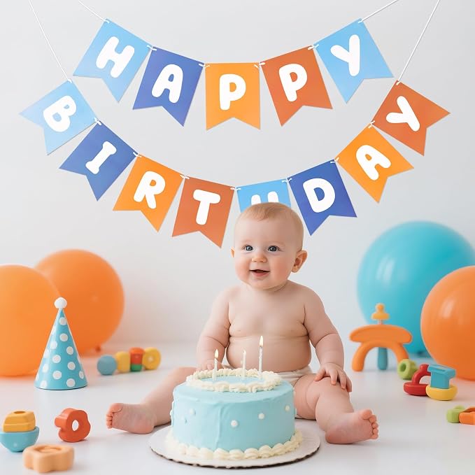 Happy Birthday Banner Birthday Party Banner NO DIY Happy Birthday Sign | - Image 5