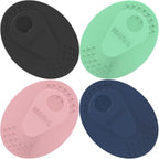 Face Scrubber 4 Pack, BEAUTAIL Silicone Manual Facial Cleansing Brush for Men Women, Gentle Face Scrubber Exfoliator, Skin Care Exfoliating Face Brush, Black+Green+Pink+Darkblue