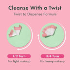 Rael Makeup Remover, Miracle Clear Cleansing Balm – Twist-Up Makeup Remover Balm with Rice Bran & Jojoba Oils, Korean Skin Care (1.69 fl oz)