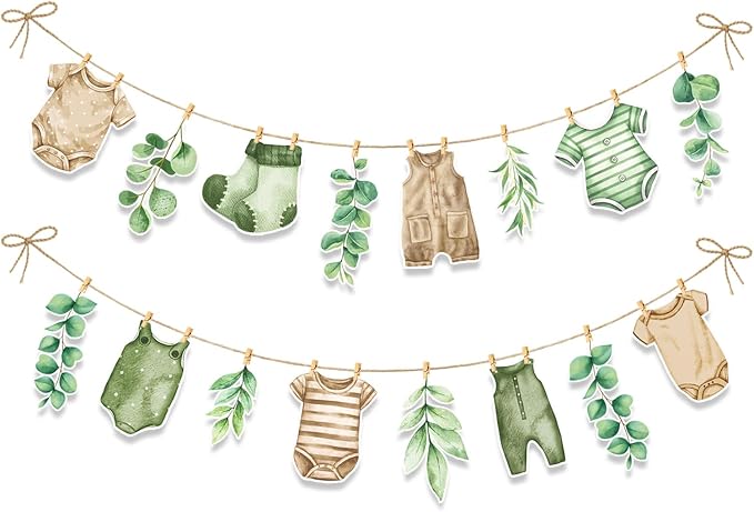 Greenery Baby Shower Decorations Sage Green Baby Shower Banner Oh Baby Party by CANDY+CHEF