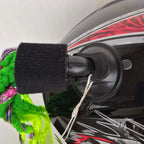 Helmet Pigtails Gradient Ramp Helmet Braids Ponytail Helmet Hair with Suction Cup for Motor Bike 1PCS 24inch (Helmet not Included)