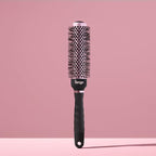 L'ANGE HAIR VolumePro Extra-Long Ceramic Ionic Round Brush, Black | For Blow Drying, Curling & Styling | Adds Volume, Reduces Frizz & Boosts Shine | Ideal for Extra-Long Hair (33mm)