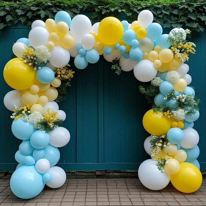 Yellow Balloon Different Sizes Latex Double Stuffed Matte Yellow Balloon - Image 8