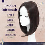 Hair Toppers for Women Large Base Toppers Hair Pieces for Women with Thinning Hair Clip Ins Fake Bangs Perfect Solution for Thinning-hair and Stylish Upgrade 15 Inch