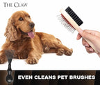 Bossman THE CLAW Hair Brush Cleaner Tool (3-Inch) – Black Cleaning Rake for Boar Bristle, Wave & Plastic Brushes and Combs – Pet Brush Cleaner