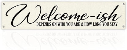 Welcome Decor Banner, Long Wall Banner by Unknown