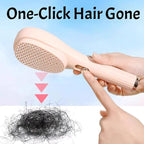 Self Cleaning Hair brush Retractable Hair Brush For women, Airbag Massage Combs for Thick Hair Long Hair, Larger Paddle Detangles Thick/Curly Hairs