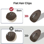3PCS LargeLay Flat Hair Clip Flat Claw Clips for Women, Large Flat Hair Clips for Women Thick,Strong Hold Anti-Slip Design, Versatile Solid Colors for Thick or Thin Hair