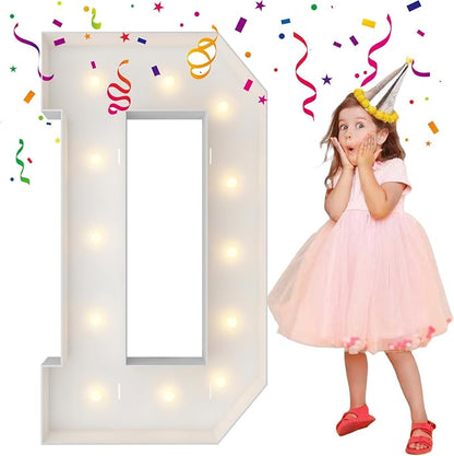 4FT Marquee Light Up Letters, Large Marquee Letters, Big Letters by MerryMosaics