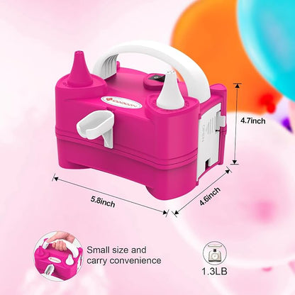 IDAODAN Electric Air Balloon Pump Portable Dual Nozzle 110V 600W Electric - Image 5