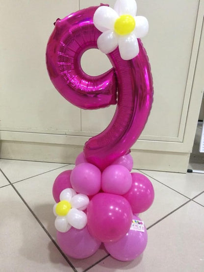 Number Balloons 40 Inch Rose Purple 8 Balloon - Image 2