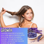 Rice Water Hair Growth Spray – 4oz Fermented Treatment with Biotin & Caffeine – Lavender Vanilla Hair & Scalp Mist for Men & Women – Vegan, Non-Greasy, Thicker Hair Support