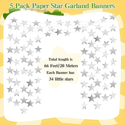 Silver Star Garland Banner - Image 3