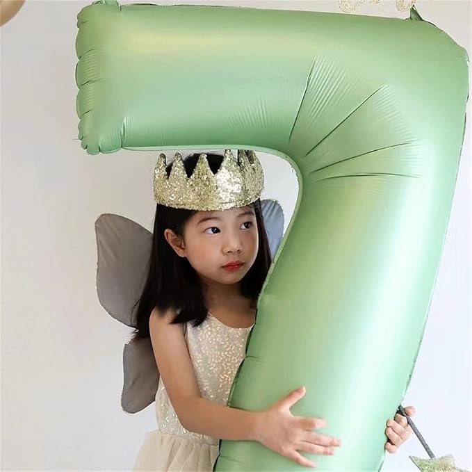 Lingqiang Sage Green Number 70 Balloons, Unisex Adults, Self Inflating 70th - Image 3