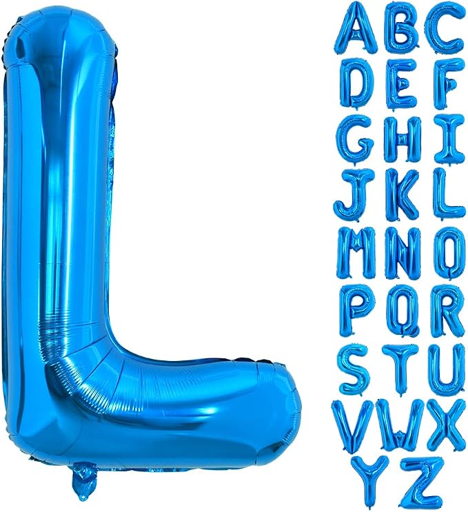 TONIFUL 40 Inch Large Blue Letter L Foil Balloons Alphabet Balloons | Giant by TONIFUL