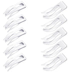 Chinco 24 Pcs Double Grip Hair Clips Metal Snap Clips Women Barrettes for Hair Making, Salon Supplies(White,2 Inch)