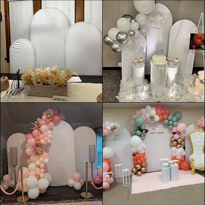 Vincidern Wedding Arch Backdrop Stand and Cover Set of 6, Baby Showers - Image 2