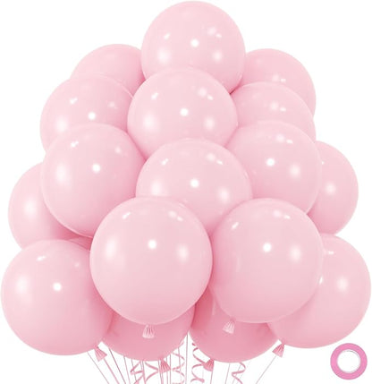 50pcs Pink Balloons, 12inch Light Pastel Pink Balloons | Balloons by ZizasAry