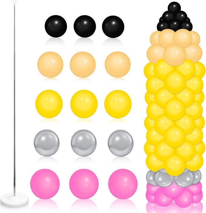 150 Pcs Back to School Pencil Balloons Large Pencil Colorful Balloon DIY Pencil by Demonwer