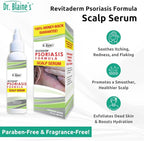 Dr. Blaine's Scalp Psoriasis Serum, Eliminate Itching, Scaling, Flaking, Redness - Fragrance-Free, Paraben-Free - Sal Acid & Allantoin - Travel Size 2 oz.