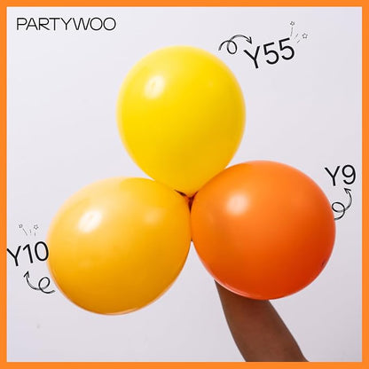 PartyWoo Orange Balloons 50pcs Orange Latex Helium Balloons 5 Inch | Birthday - Image 6