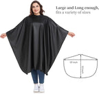 PERFEHAIR Chemical Capes for Hair Stylists - Color Cape with Snaps - Water and Chemical Proof - All-Purpose Salon Hairdressing Cap Cover for Hair Coloring, Cutting, Styling & Shampooing