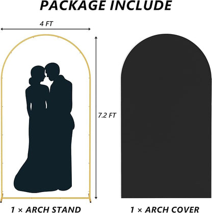 Neatsure Arch Backdrop Stand and Cover Set, 7.2FT Metal Photo Balloon Arch - Image 2