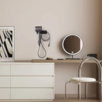 Hair Dryer Holder Wall Mounted, Self Adhesive Blow Dryer Holder Hair Dryer Organizer Hair Dryer Holder Wall Mounted Compatible with Dyson Blow Dryer Black Banjekt