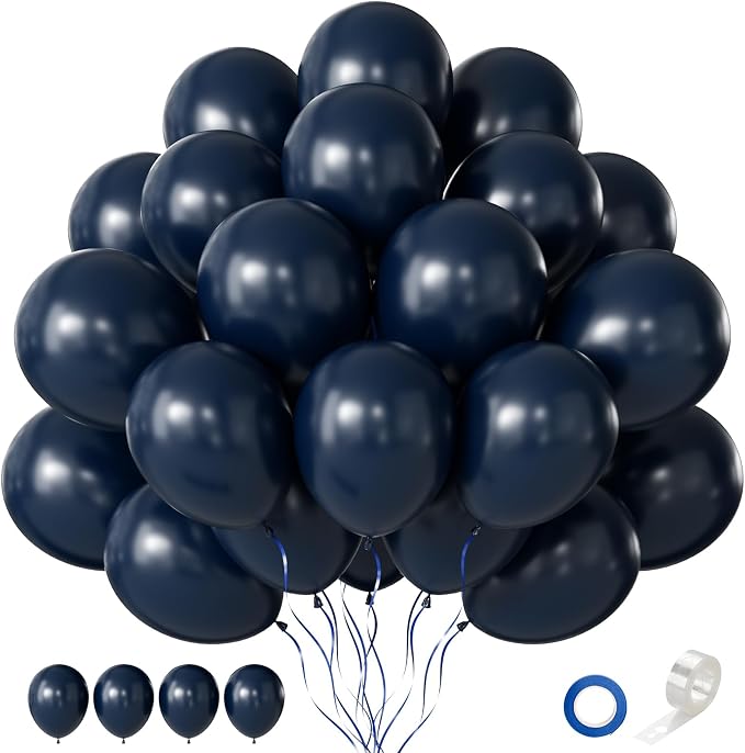 Navy Blue Balloons, Graduation, Baby Shower, Anniversary, Engagement and by Searchbyoccasioncolorsize