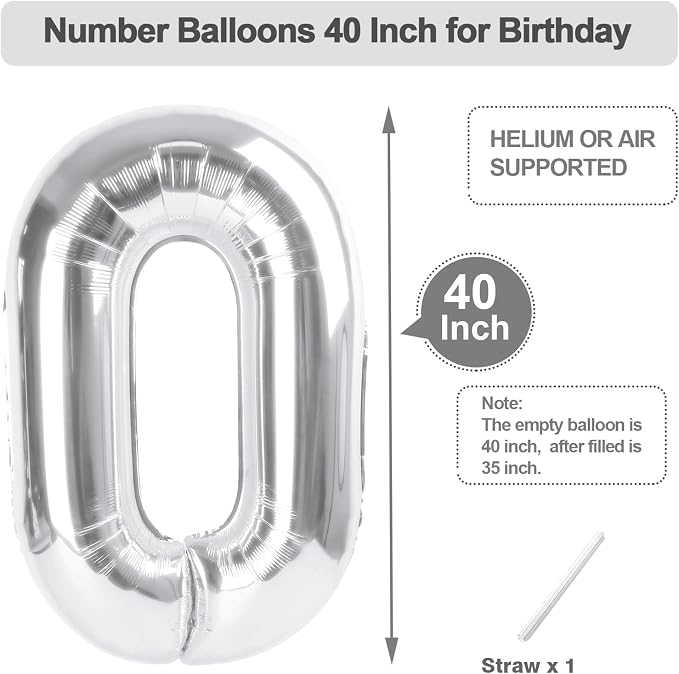 Numbers 50 Balloon 40Inch Rose Gold Balloons - Image 5