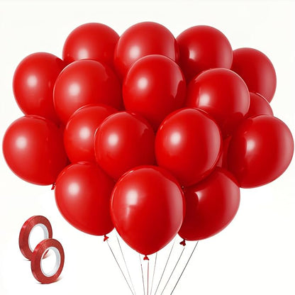 Red Balloons Red Birthday Decorations 160 Pack 5 inch Round Latex Balloons by BOMSI
