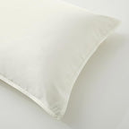 Luxury Bamboo Market | Queen Envelope Pillowcase Set | 100% Viscose Made from Bamboo | Organically Grown | Ultra Soft | Cooling | 2pcs [Opulent Ivory]