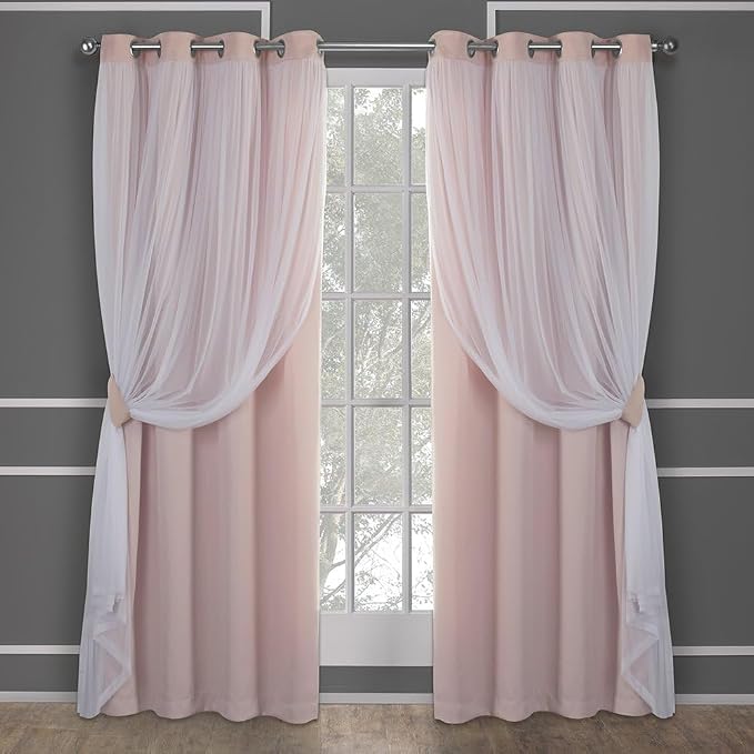 TOWN & COUNTRY LUXE Talia Double Layer Indoor Curtains, Sheer and Room by TOWN+%26+COUNTRY+LUXE