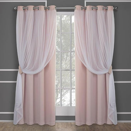 TOWN & COUNTRY LUXE Talia Double Layer Indoor Curtains, Sheer and Room by TOWN+%26+COUNTRY+LUXE