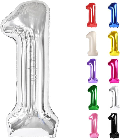 Sliver Number 1 Balloon 40 Inch by IWERP
