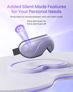 RENPHO Eyeris 2 Eye Massager with Heat, Birthday Christmas Gifts for Grandkids Mom Dad Women Men Face Massager, Heated Eye Mask for Improve Sleep