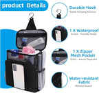 Dorm Essentials for Guys Shower Caddy Portable,Showe rBag,Travel Toiletry Bag,Personal Essentials for Men Women Camping Beach&Dorm Room&travelling&Makeup Organizer,Medium, Black