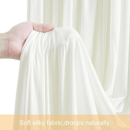 8 Panels Ivory Backdrop Curtains - Image 7
