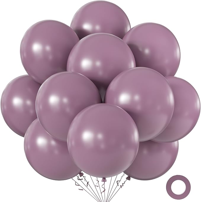 18 Inch Mauve Balloons, Baby Shower, Birthday Party and Event Decoration by KALOR