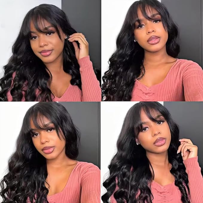Human Hair Bundles Color 1B Body Wave Bundle Niegmeag Brazilian Virgin Remy Hair 3 Bundles 14 16 18 Inch Double Weft Real Natural Black Body Wave Bundle Hair Weave 300g