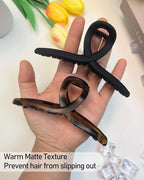 5 Inch Extra Large Claw Clips, 13 cm No Slip Matte Jumbo XL Hair Clips for Thick Long Curly Hair, Big Hair Claw Clips, 2 Pack