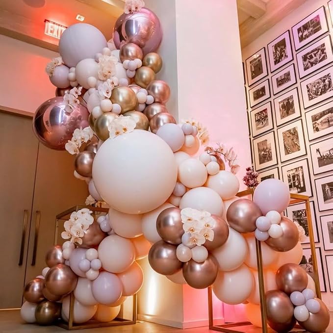 Rose Gold Balloon Arch Kit - Image 5