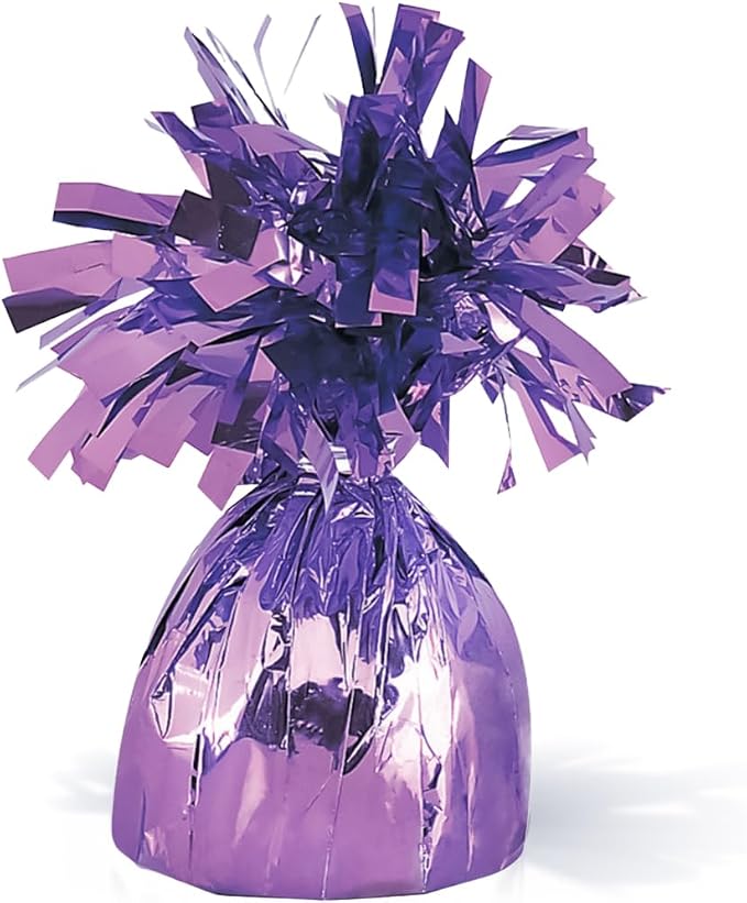 Lavender Foil Balloon Weight 1 Count, Adorable Party Essential by Unique