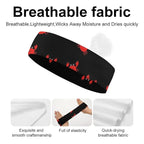 Headband, Sweatband Headbands for Running, Cycling, Football, Yoga, Cute Cartoon Crabs Hairband for Women and Men