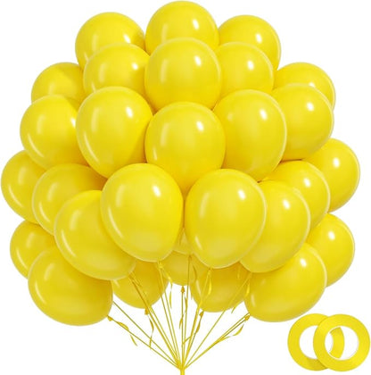 100pcs 12inch Yellow Balloons by BAUANOOY