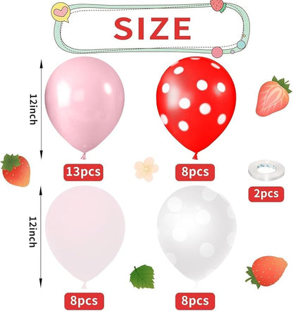 Strawberry Theme Balloons - Image 2
