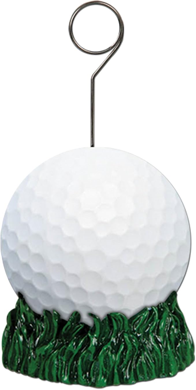 Golf Ball Photo/Balloon Holder Party Accessory by Beistle
