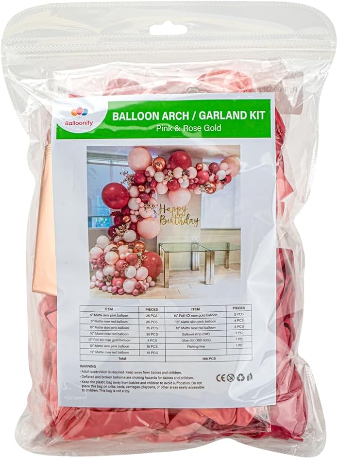 Restaurantware-Balloonify Balloon Garland Set, 1 Party Decoration Kit - Image 2
